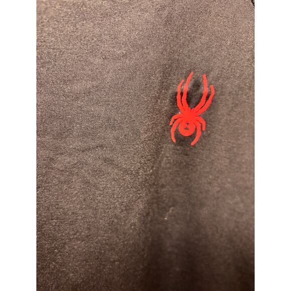 Spyder Active Men's Active Raglan Long Sleeve Shirt Sz M Black Stretch Baselayer - Picture 2 of 8